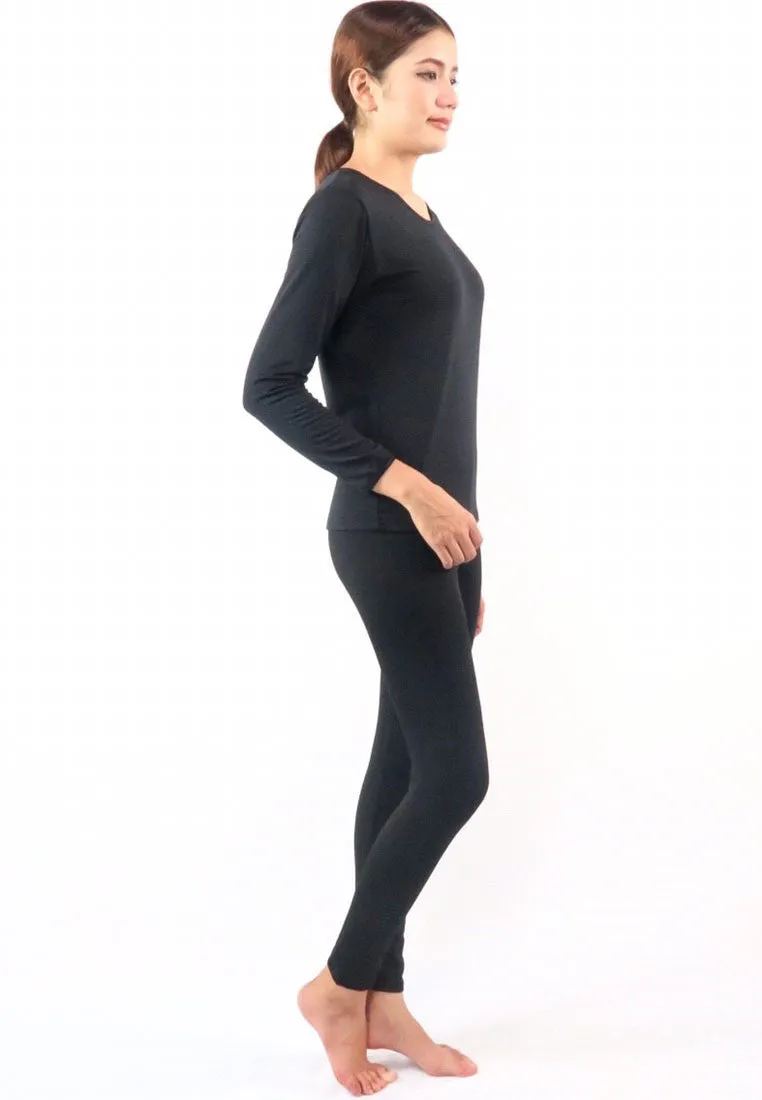 ชุดลองจอห์นฮีทเท็คคอกลม L014 - Round Neck Thermal Winter Heattech Long Johns