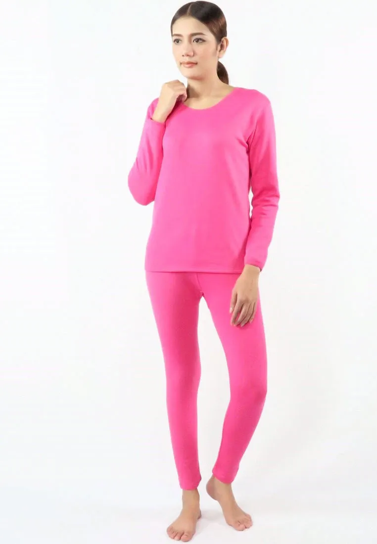 ชุดลองจอห์นฮีทเท็คคอกลม L014 - Round Neck Thermal Winter Heattech Long Johns