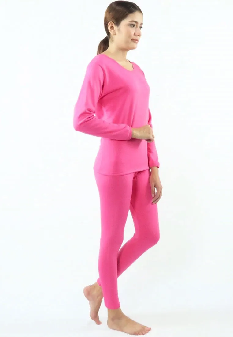ชุดลองจอห์นฮีทเท็คคอกลม L014 - Round Neck Thermal Winter Heattech Long Johns