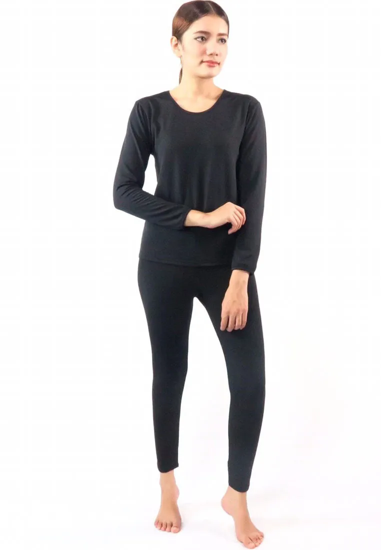 ชุดลองจอห์นฮีทเท็คคอกลม L014 - Round Neck Thermal Winter Heattech Long Johns