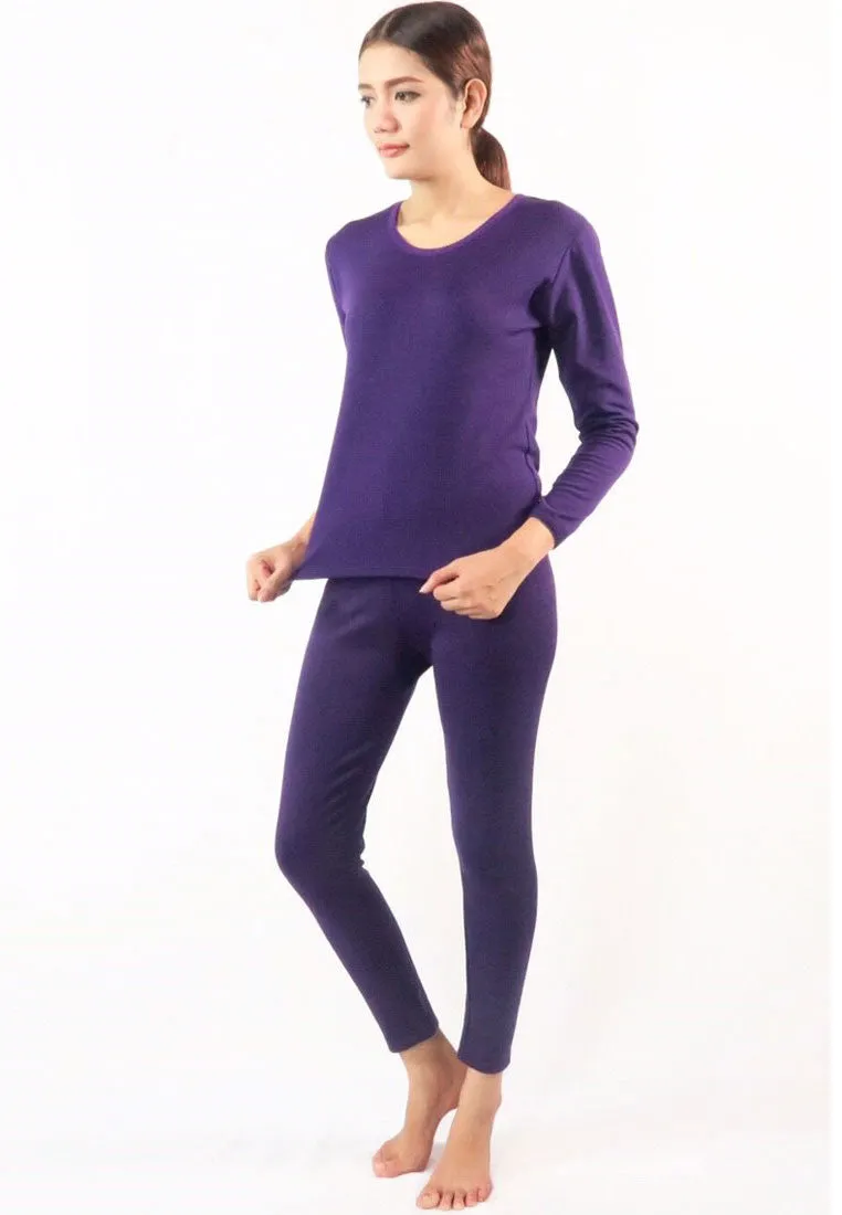 ชุดลองจอห์นฮีทเท็คคอกลม L014 - Round Neck Thermal Winter Heattech Long Johns