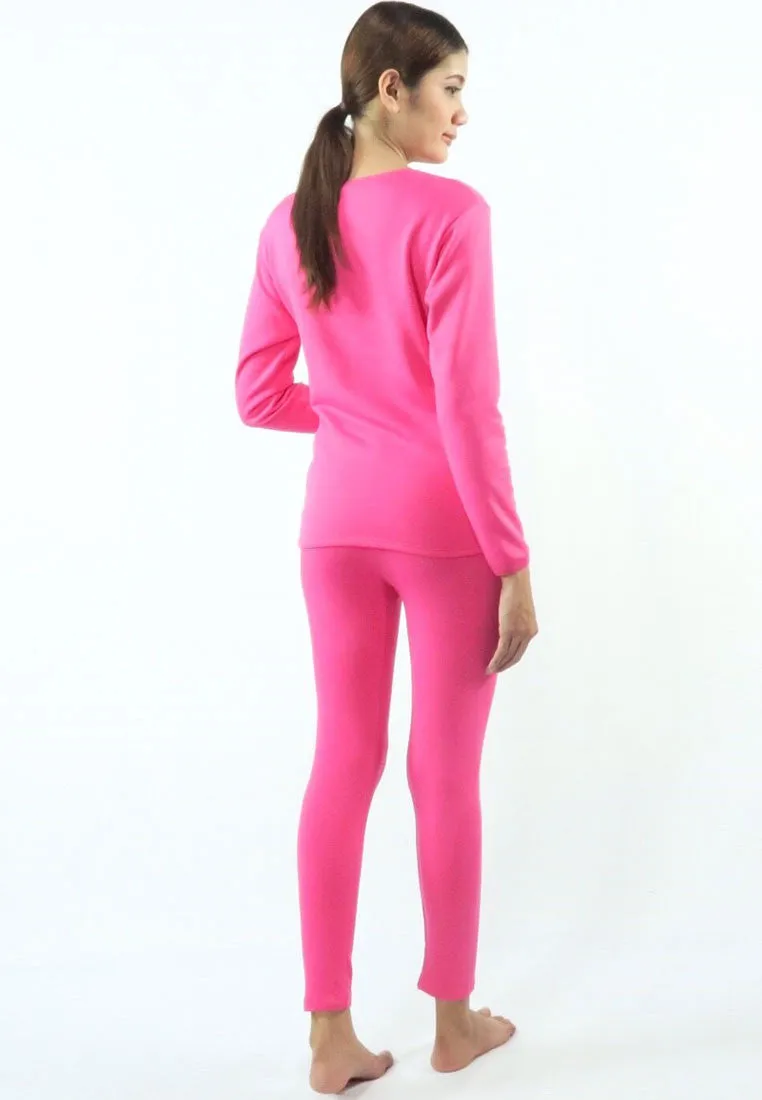 ชุดลองจอห์นฮีทเท็คคอกลม L014 - Round Neck Thermal Winter Heattech Long Johns