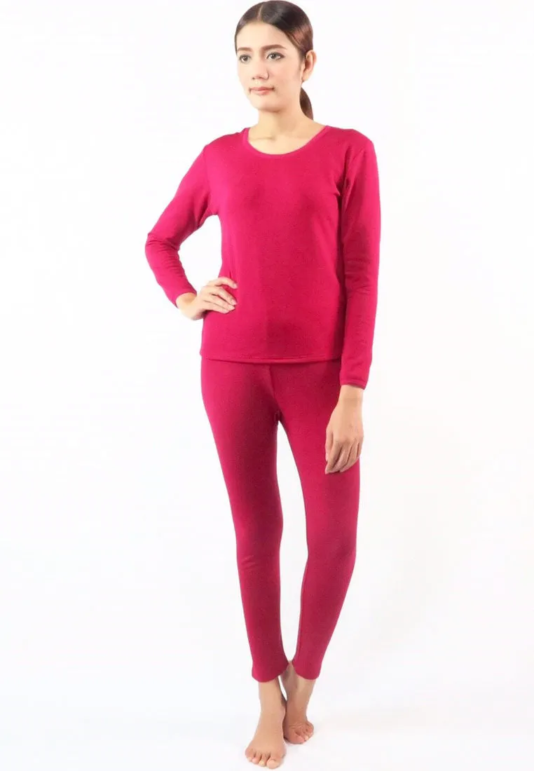 ชุดลองจอห์นฮีทเท็คคอกลม L014 - Round Neck Thermal Winter Heattech Long Johns