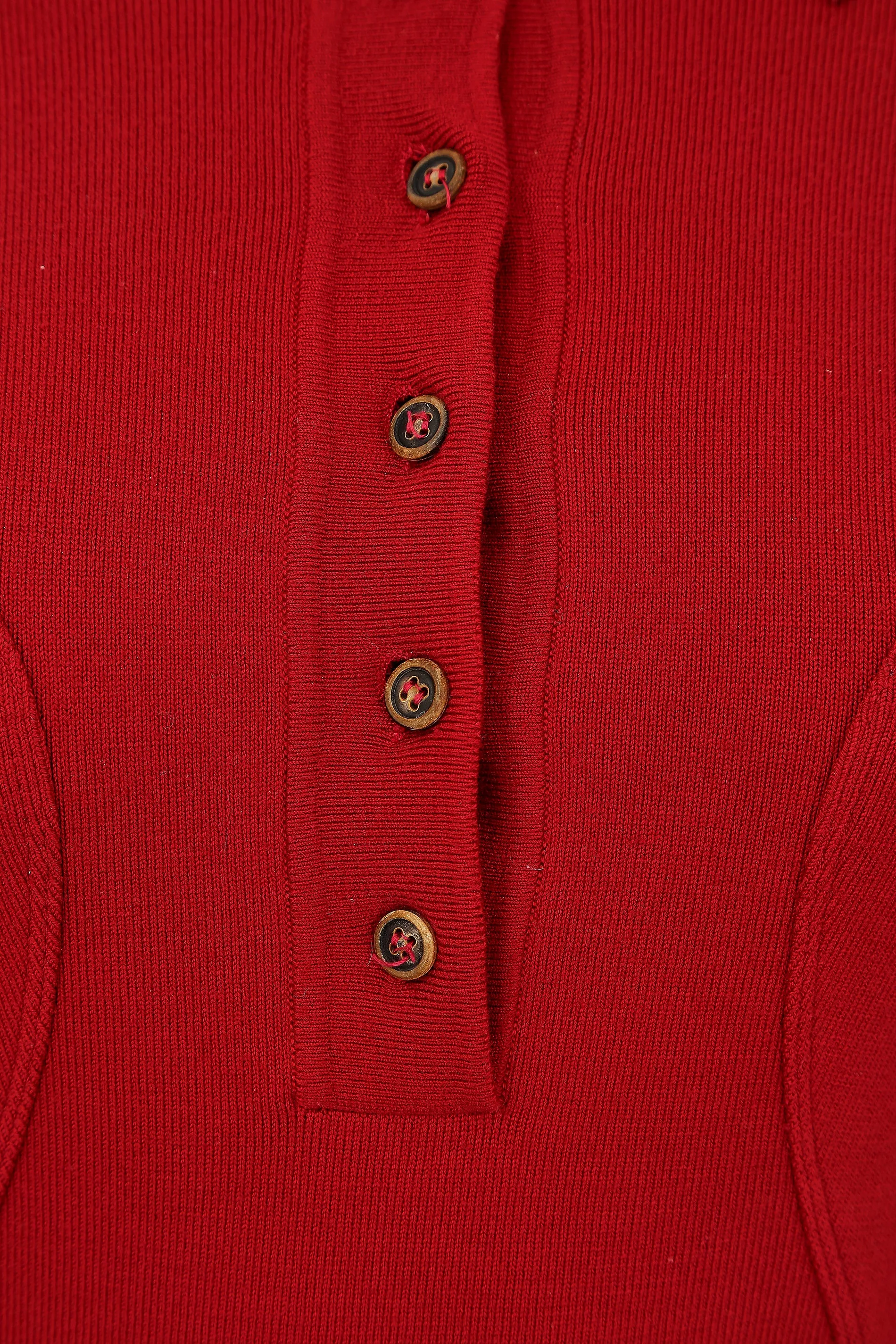 1990s Alaia Red Knitted Body Con Dress