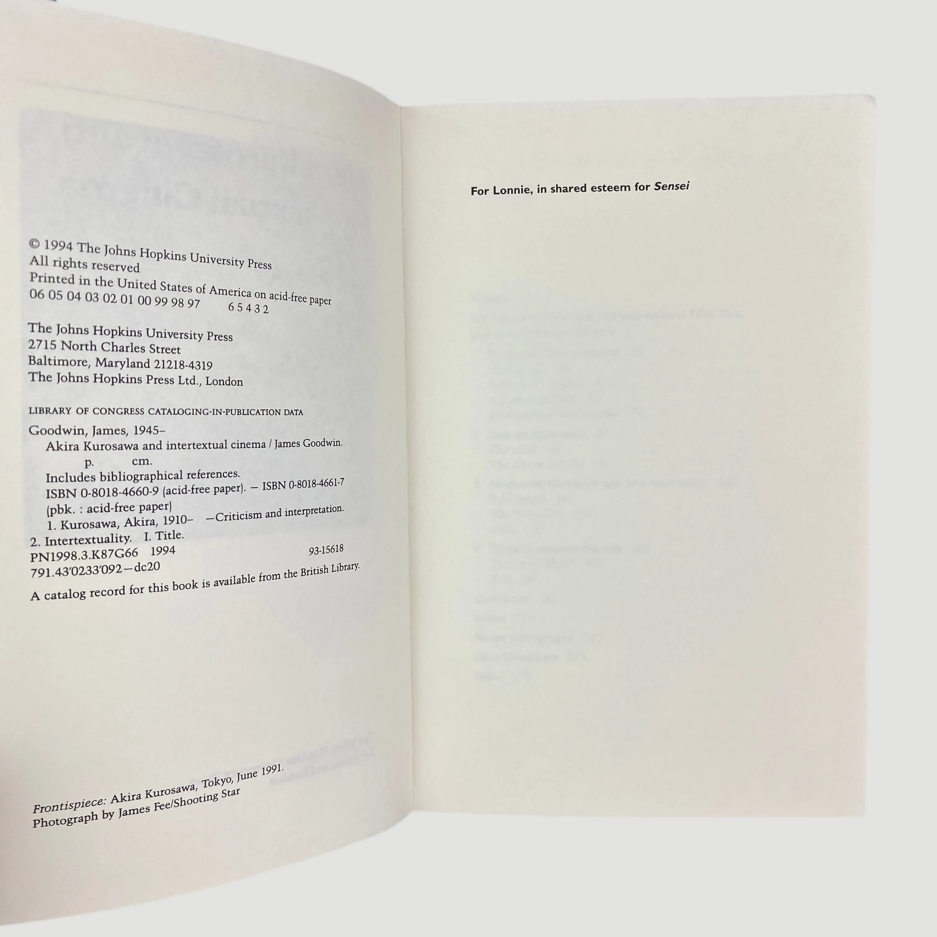 1994 Akira Kurosawa & Intertextual Cinema