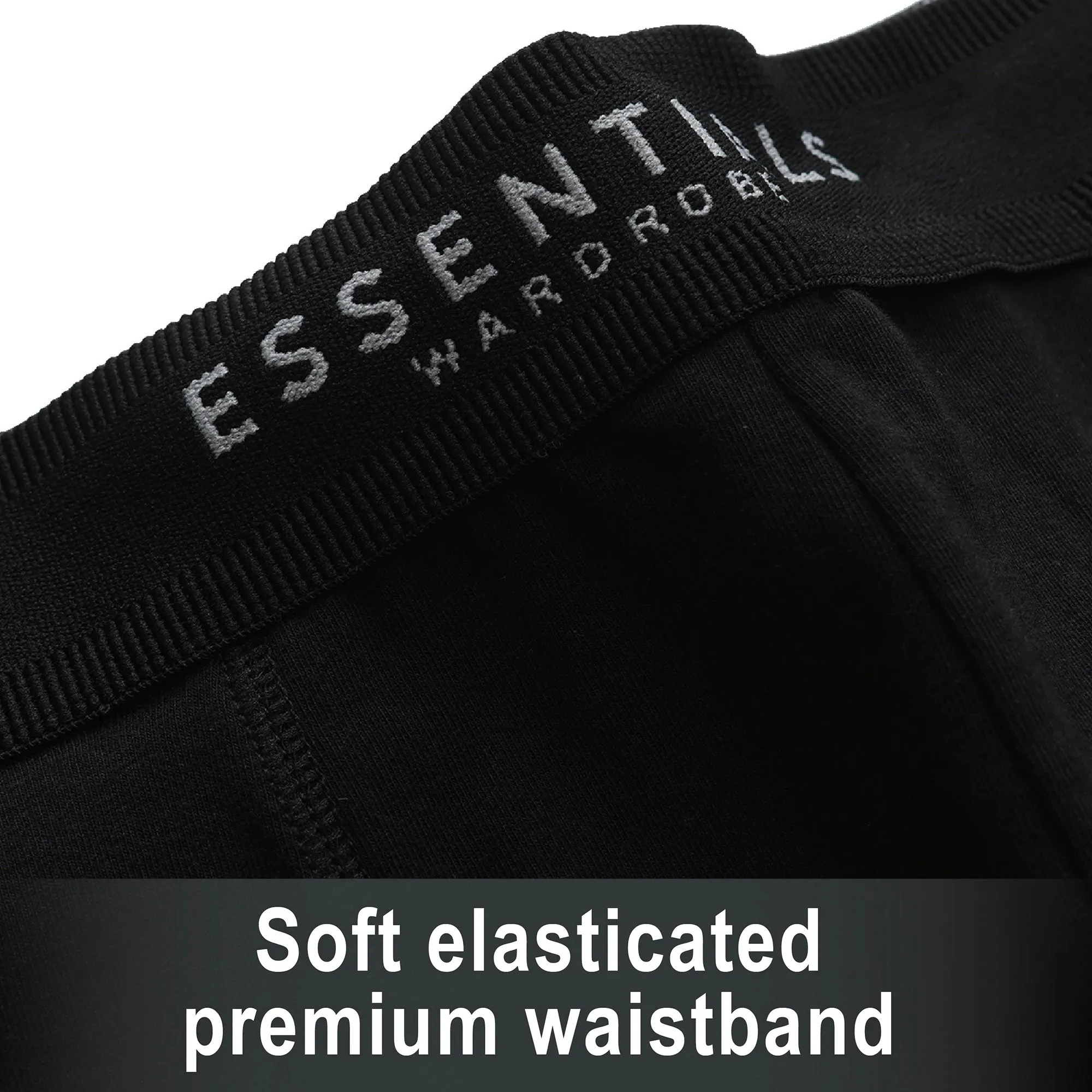 6PK Mens Boxer Premium Black