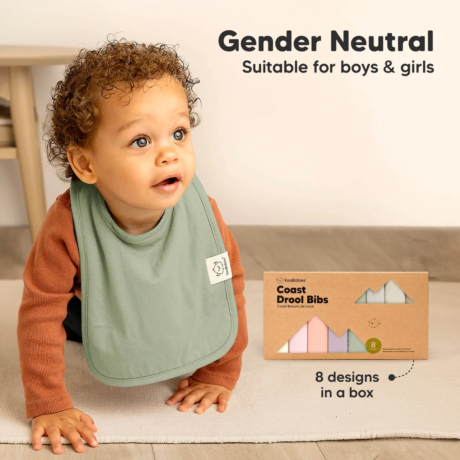 8-Pack Coast Drool Bibs (Embrace)