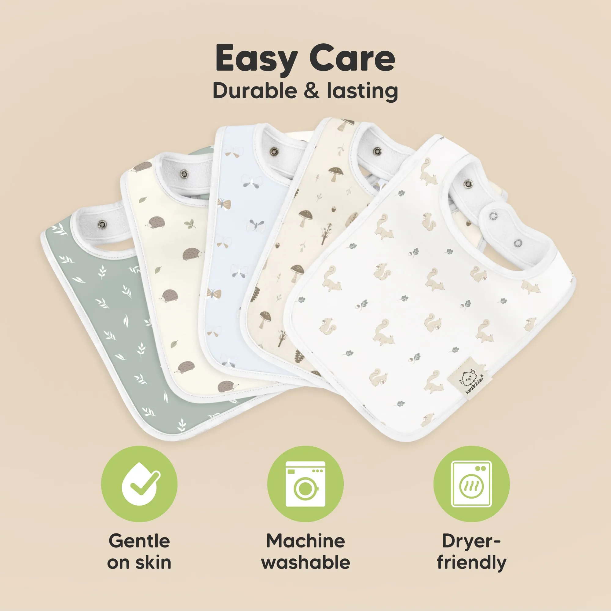 8-Pack Coast Drool Bibs (Prairie)