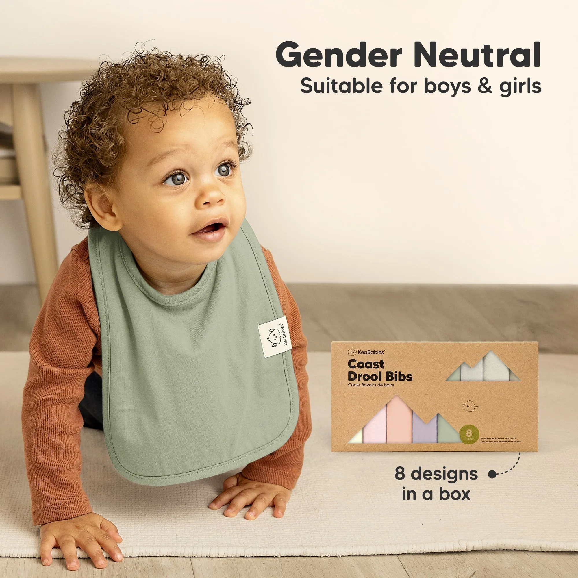 8-Pack Coast Drool Bibs (Prairie)
