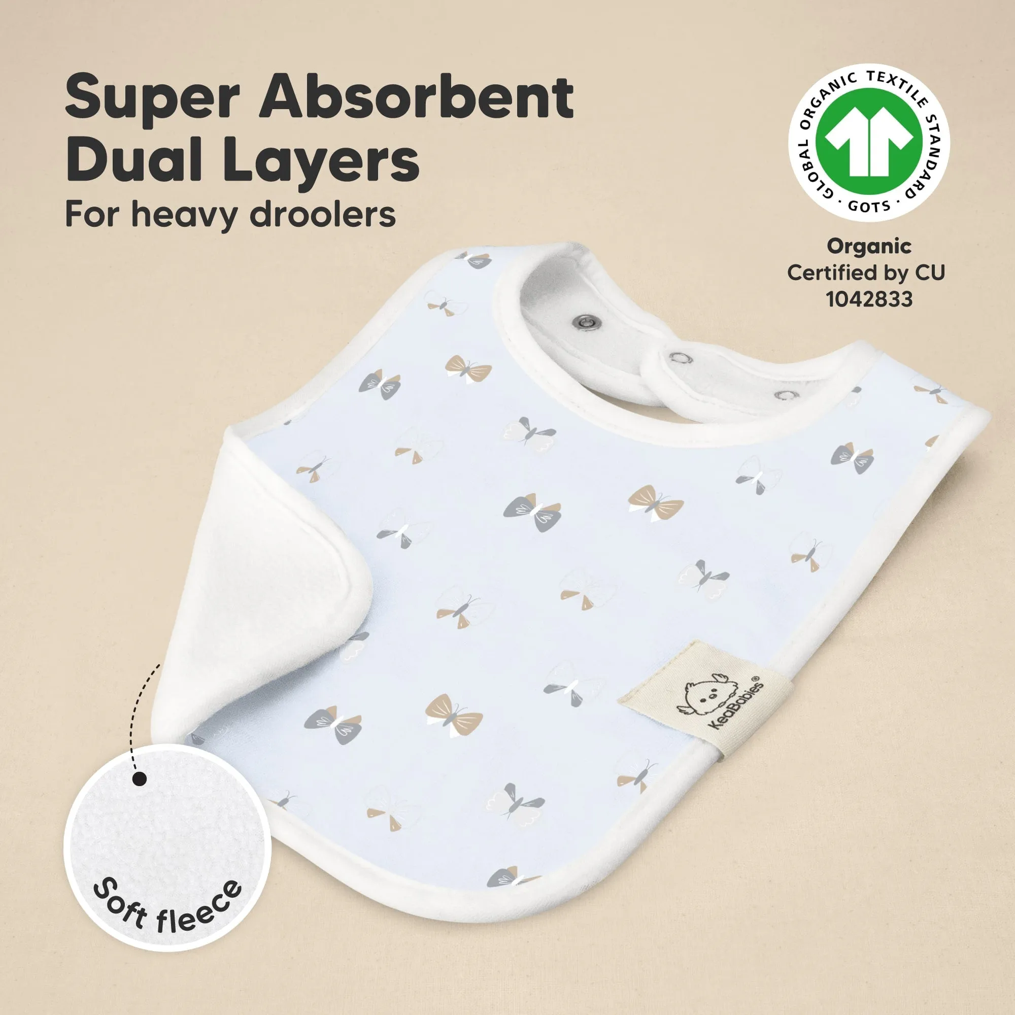 8-Pack Coast Drool Bibs (Prairie)