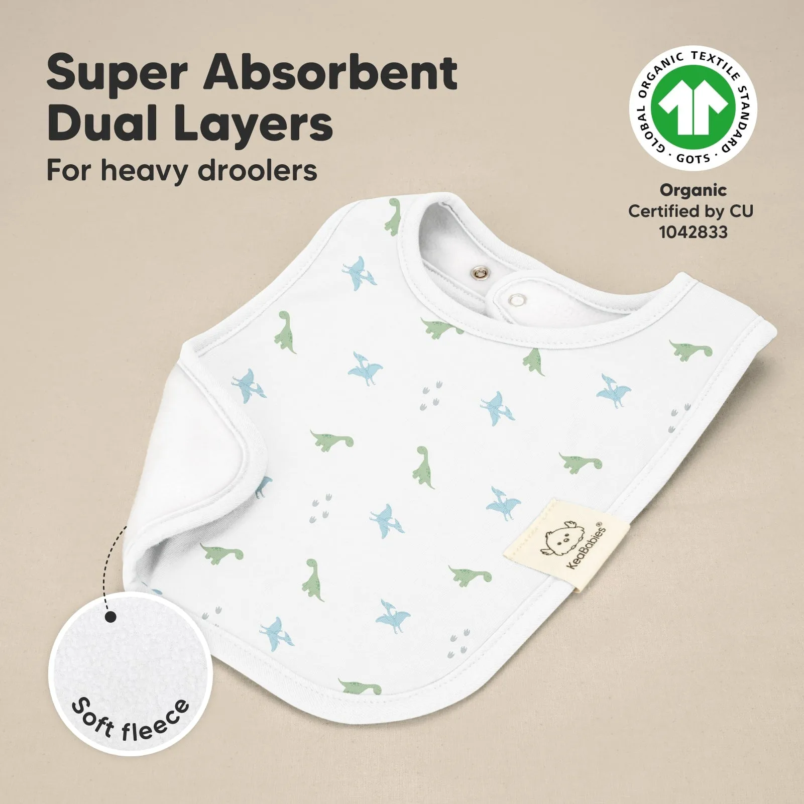 8-Pack Coast Drool Bibs (Roarsome)