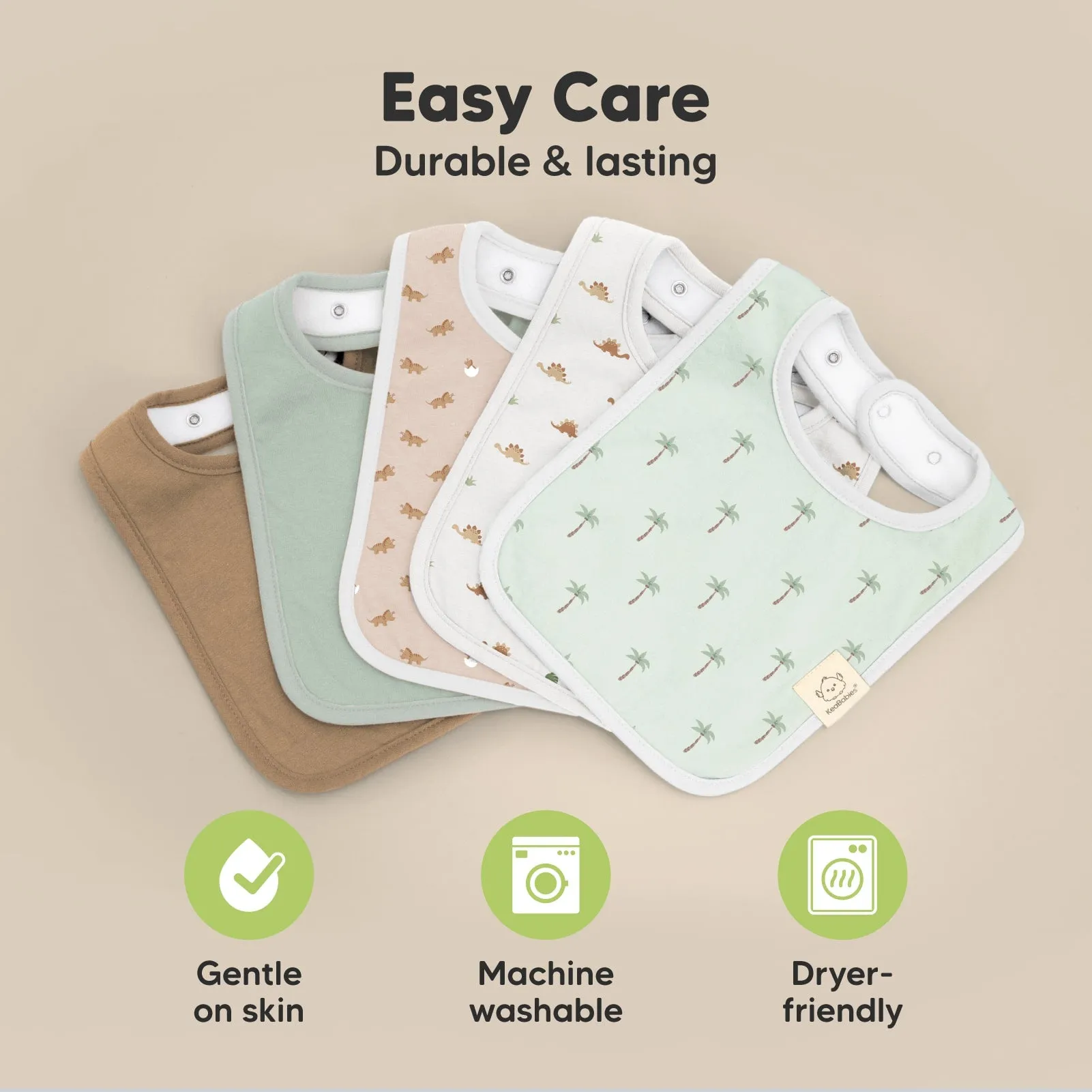 8-Pack Coast Drool Bibs (Roarsome)