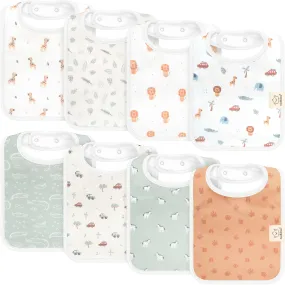 8-Pack Coast Drool Bibs (Wilderness)