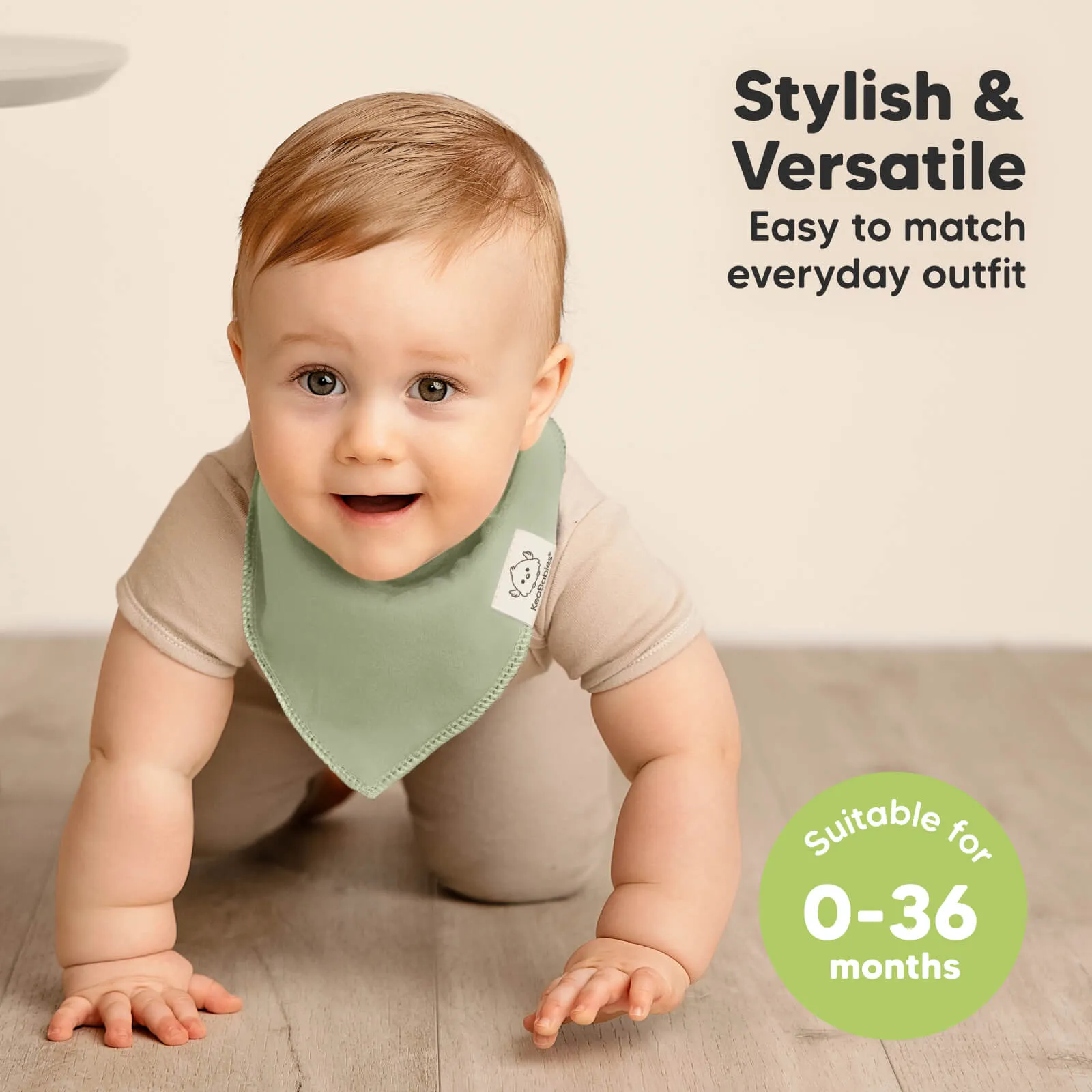 8-Pack Organic Bandana Bibs (Embrace)