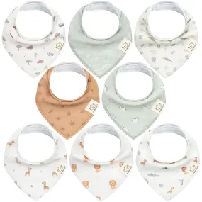 8-Pack Organic Bandana Bibs (Wilderness)