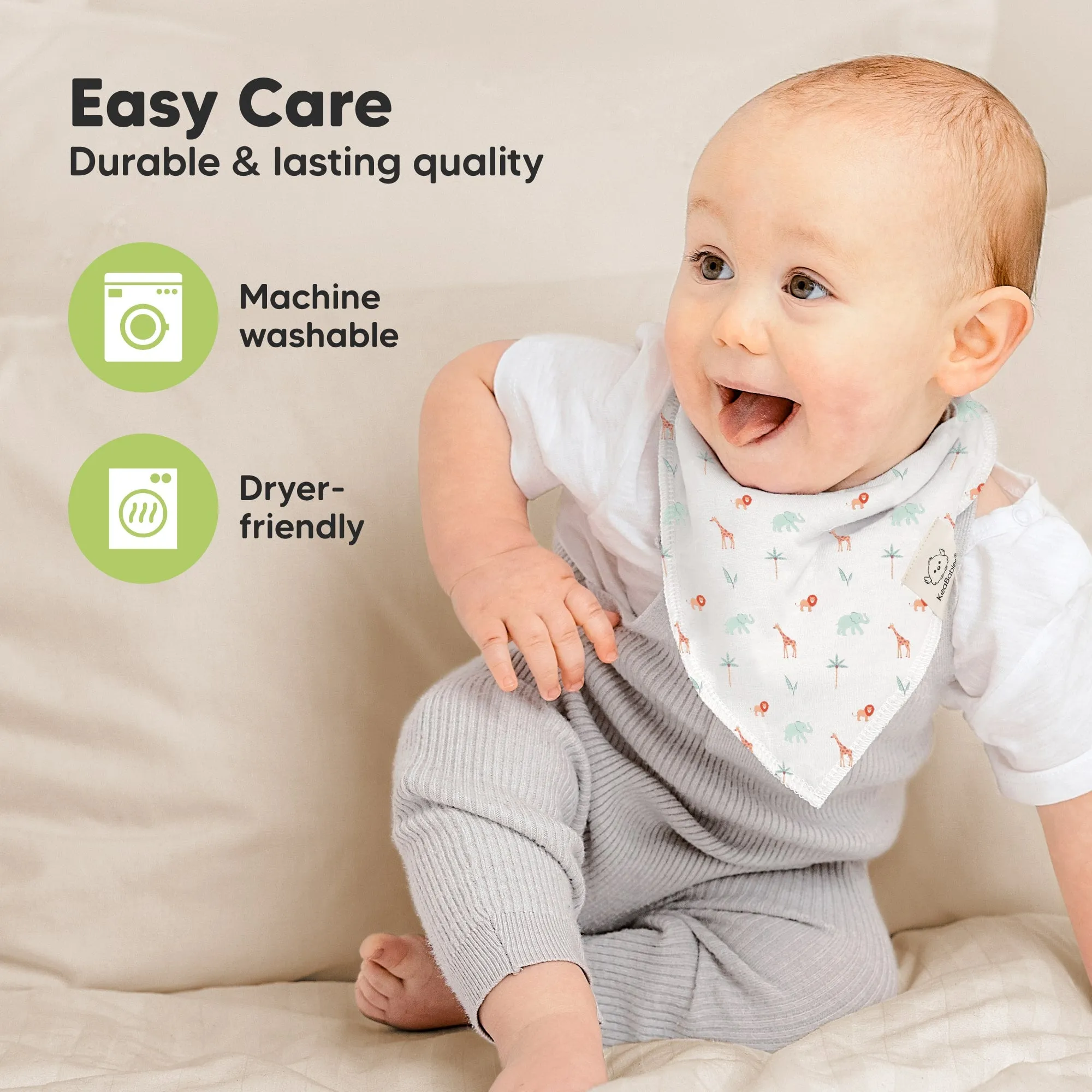 8-Pack Organic Bandana Bibs (Wildscape)