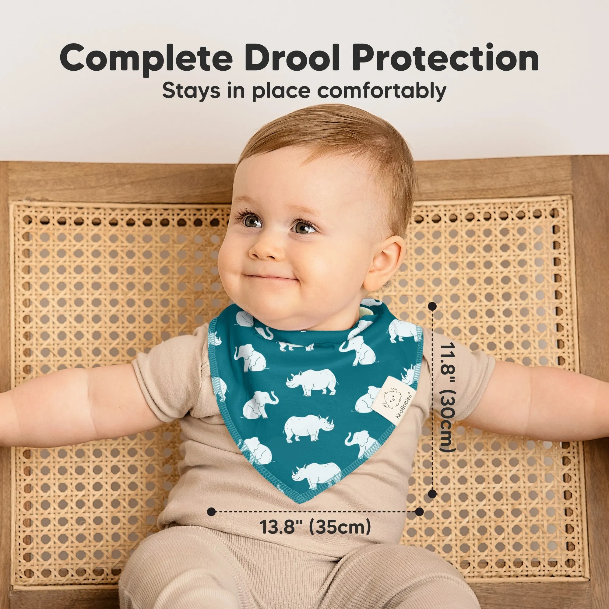 8-Pack Organic Bandana Bibs (Wildscape)