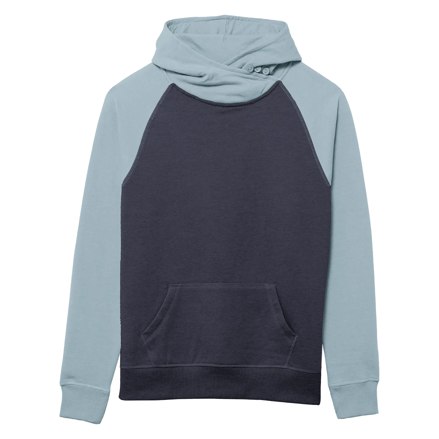 82182 Women's Cozy Asym Hood - Two Tone Colors