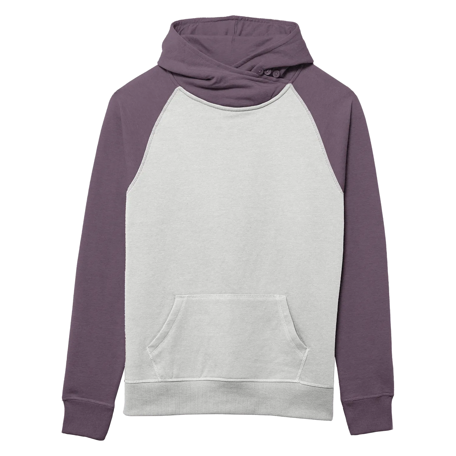 82182 Women's Cozy Asym Hood - Two Tone Colors