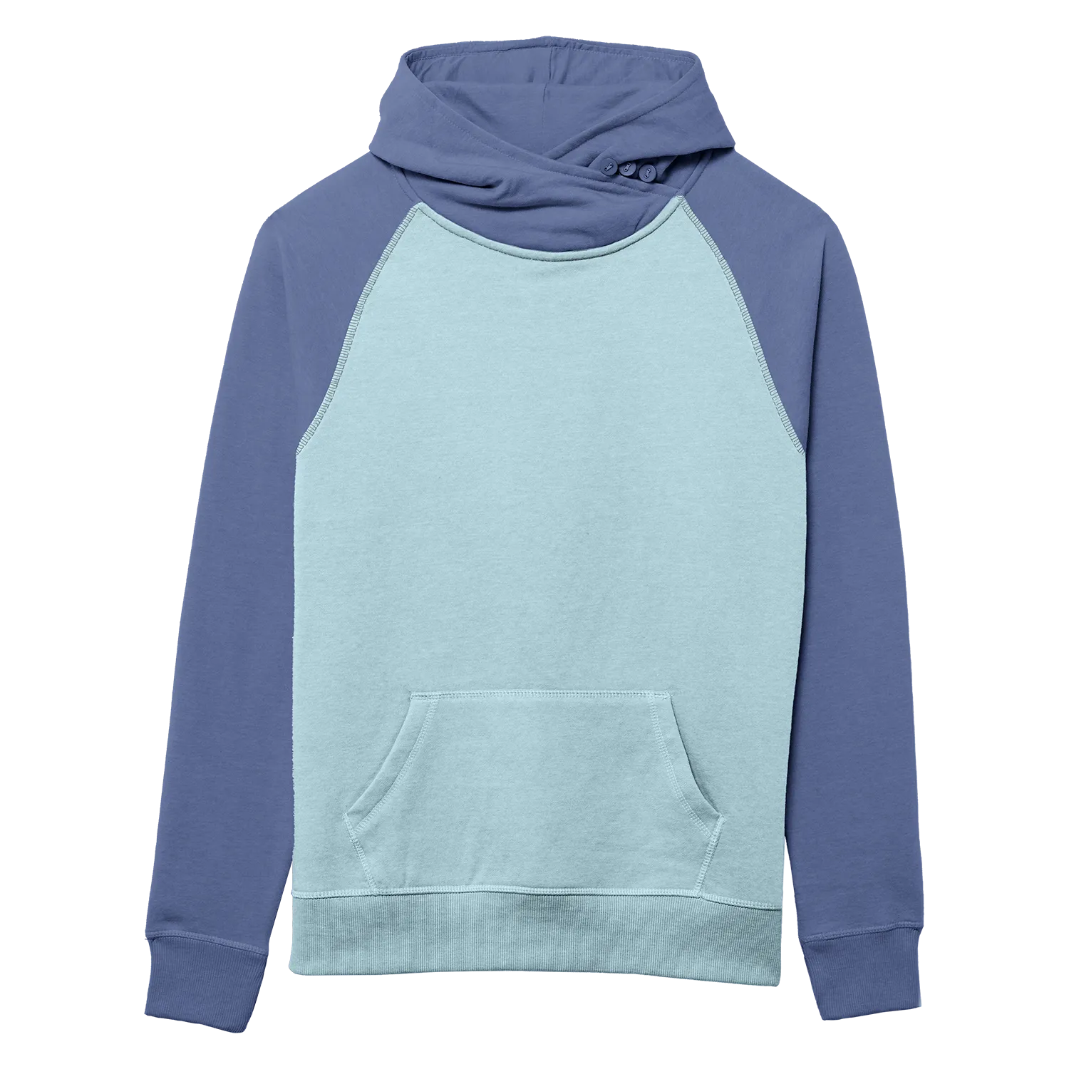 82182 Women's Cozy Asym Hood - Two Tone Colors