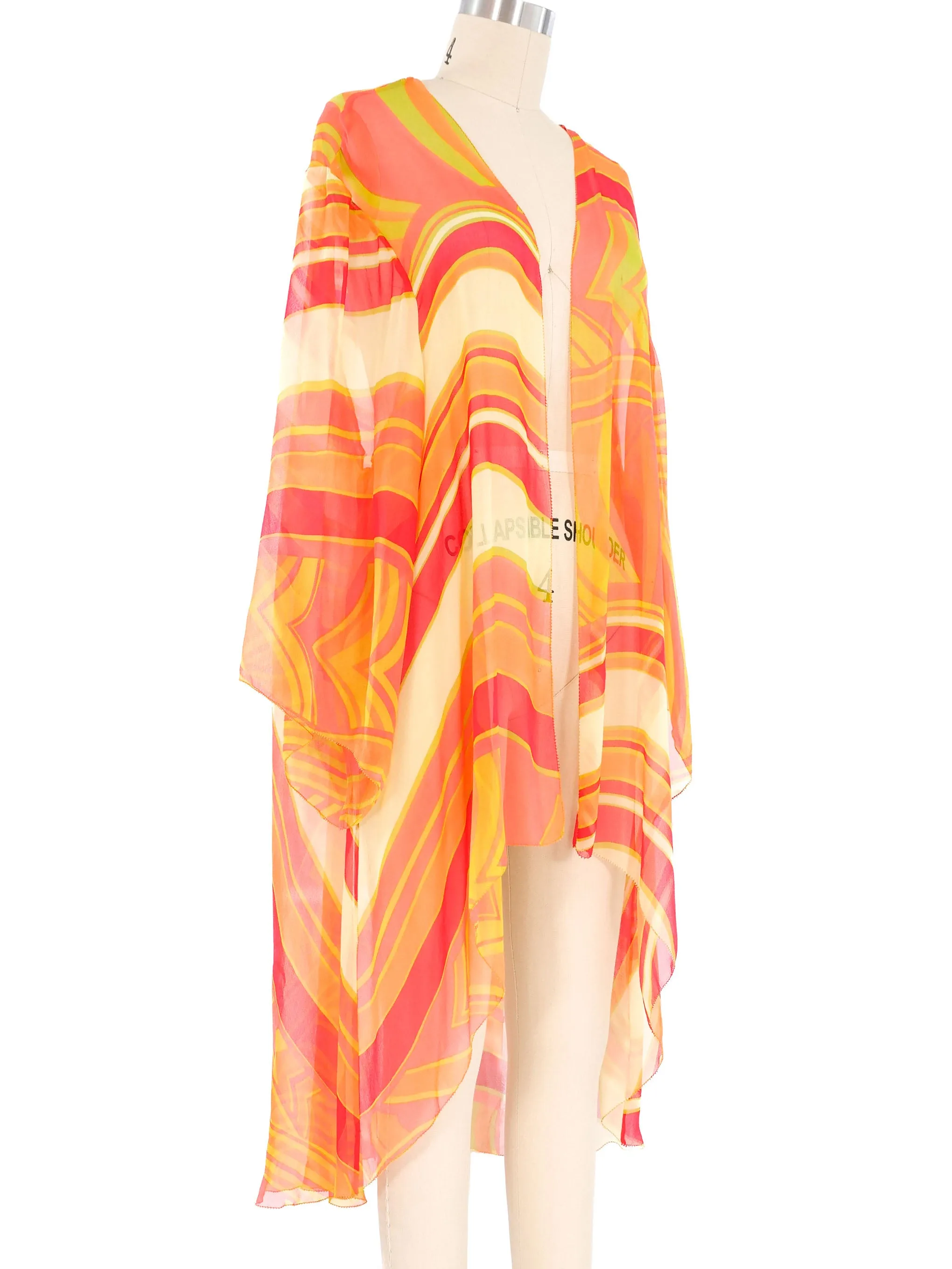 Abstract Silk Kimono