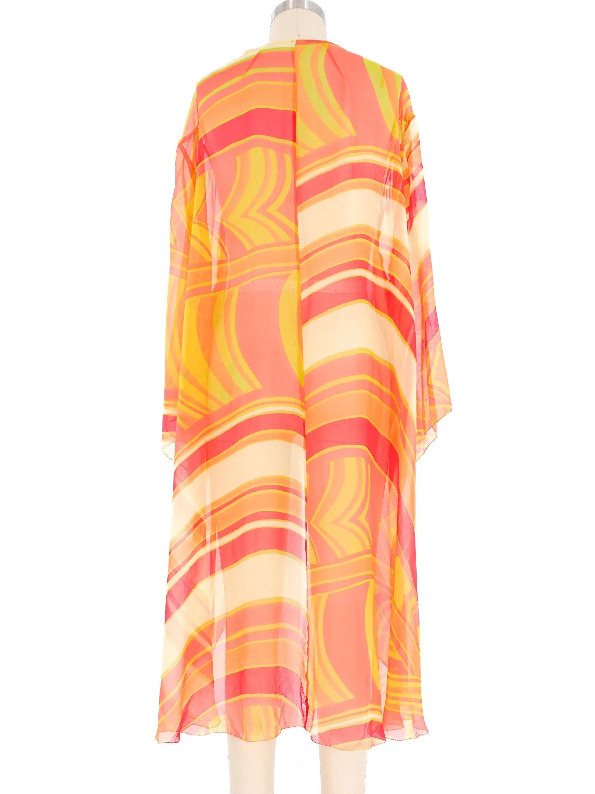 Abstract Silk Kimono