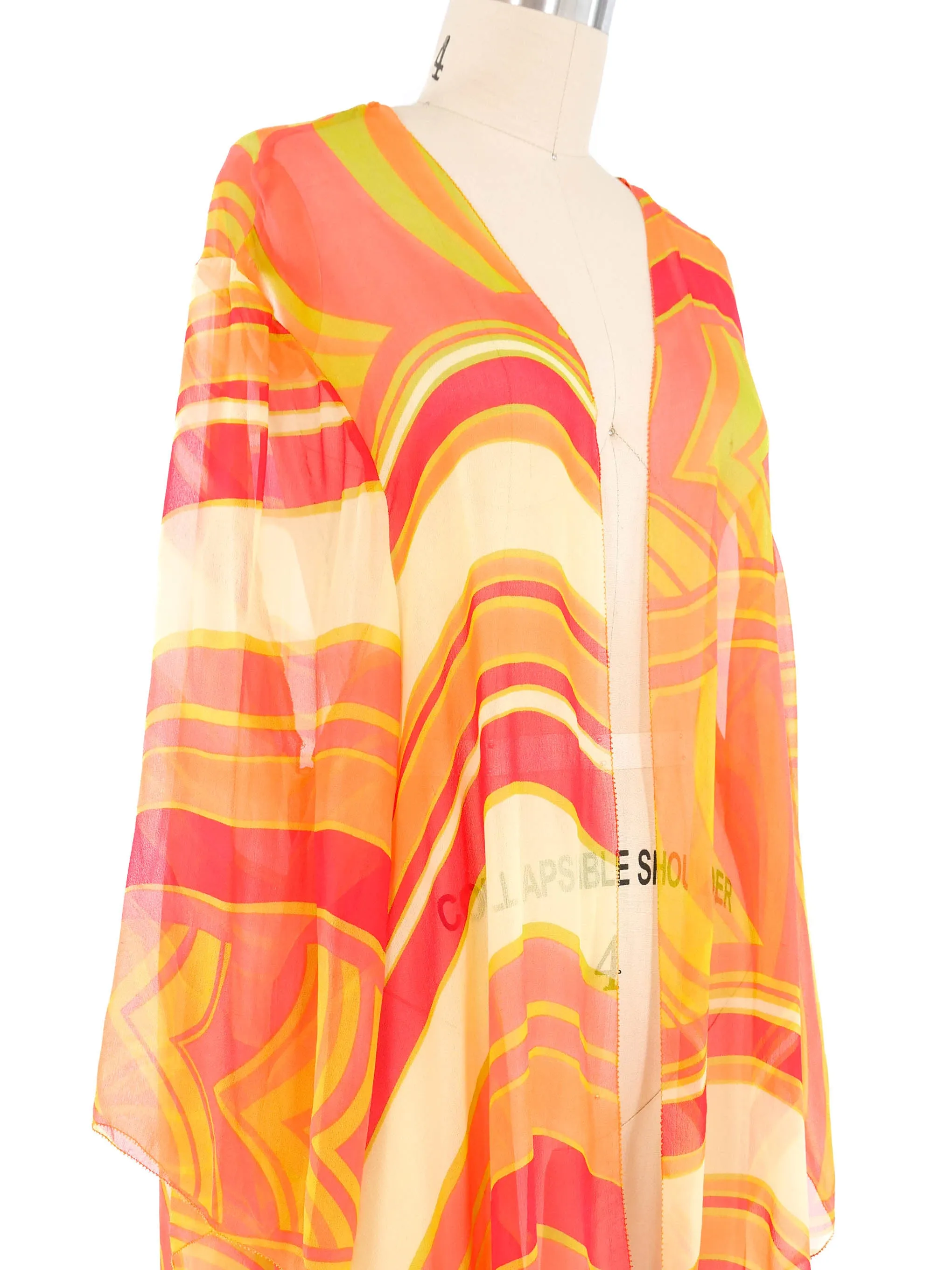 Abstract Silk Kimono