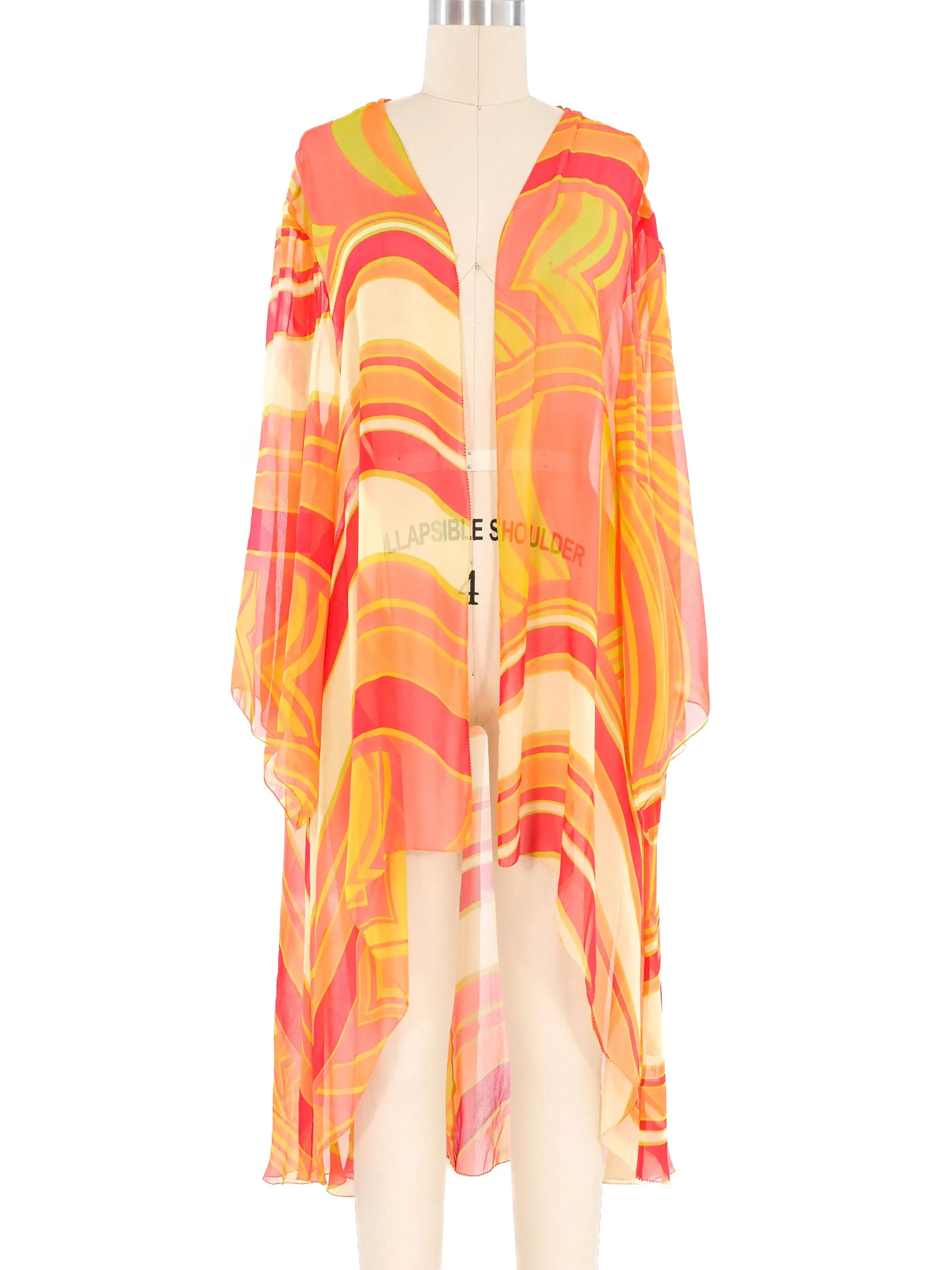 Abstract Silk Kimono