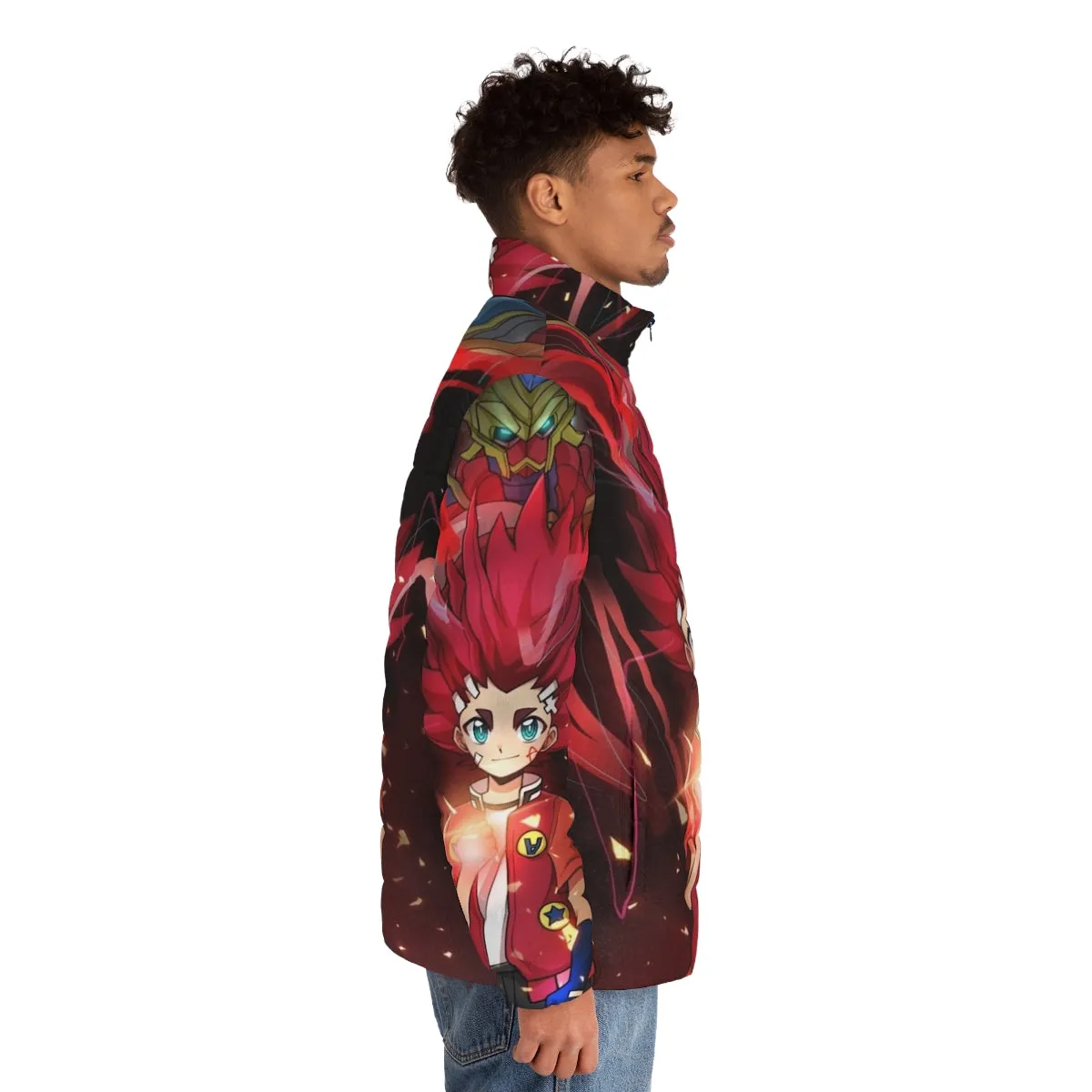Aiger Akabane Beyblade Burst Turbo Puffer Jacket for Kids