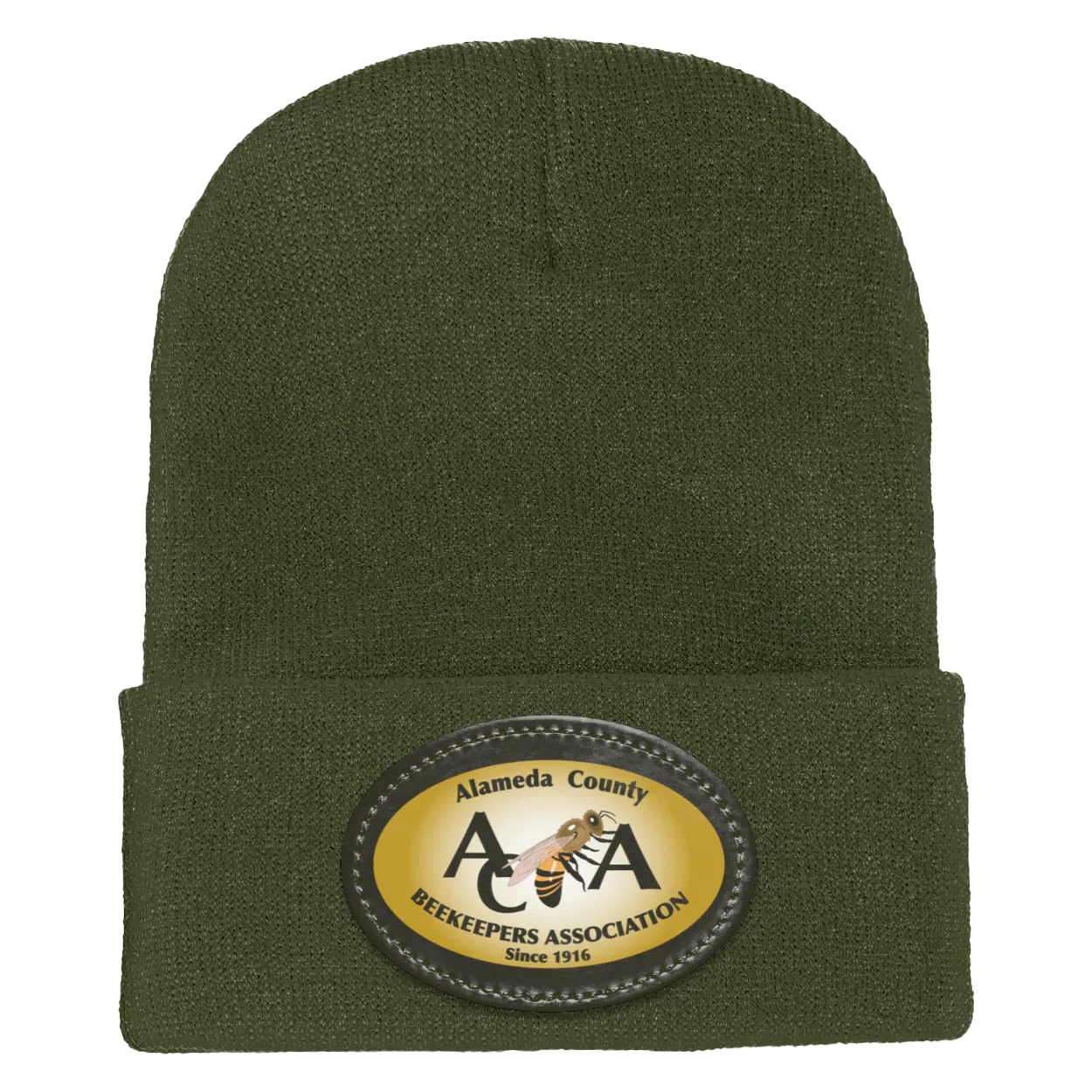Alameda County Beekeepers Association On-Demand-1501 Yupoong Adult Cuffed Knit Beanie - Oval Patch