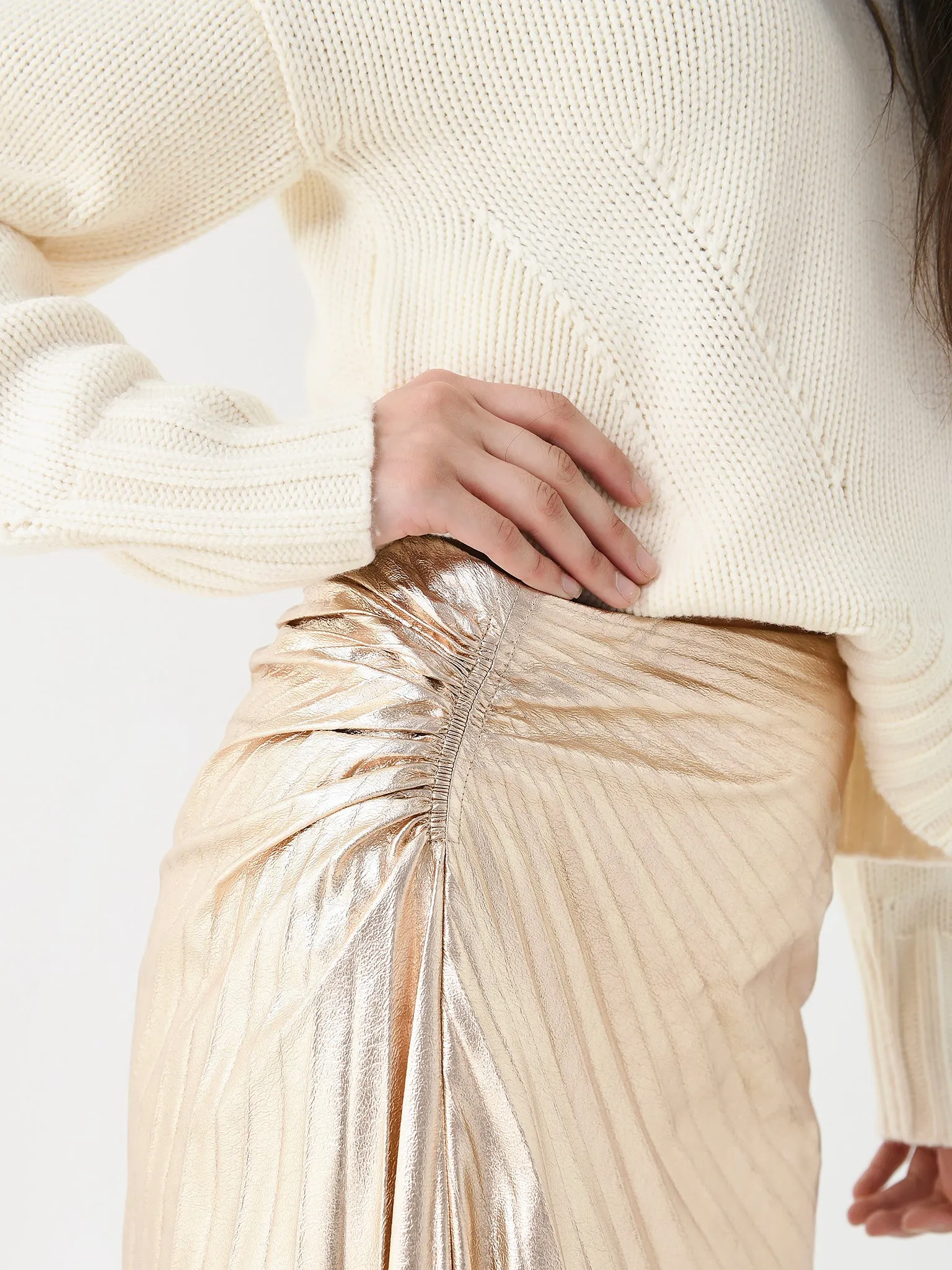 ALC Women's Tori Metallic Skirt