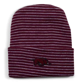 Arkansas Stripe Knit Cap