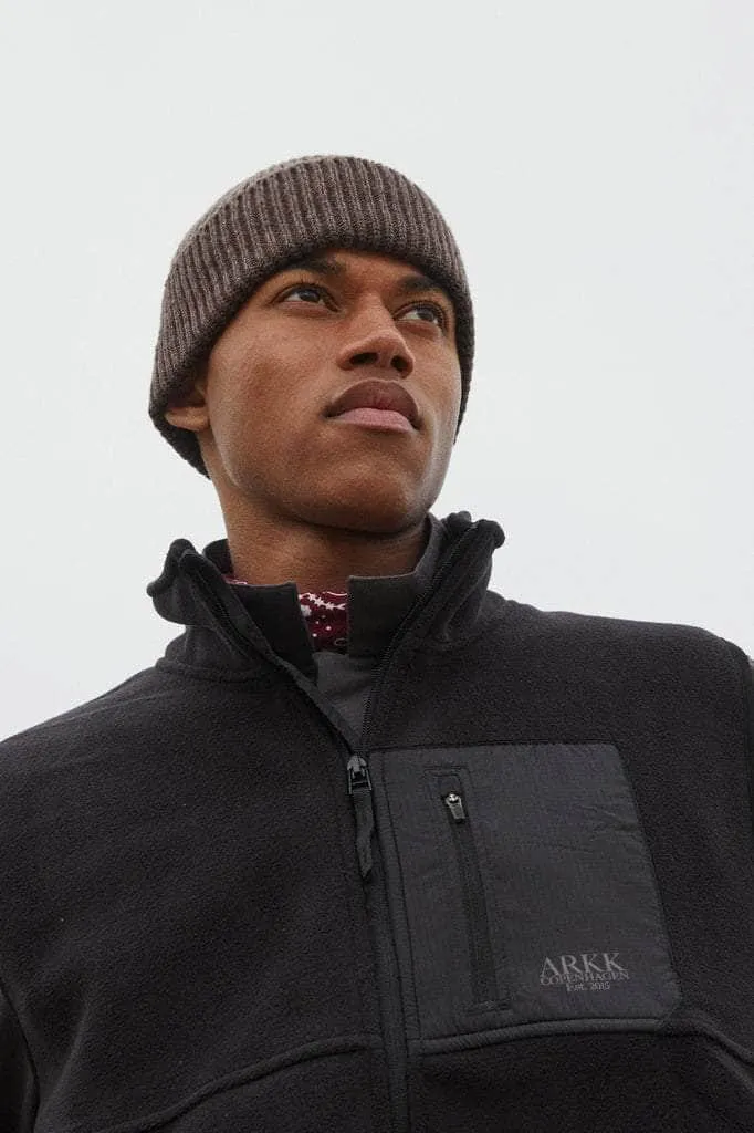 ARKK Essential Fleece Jacket | Black White
