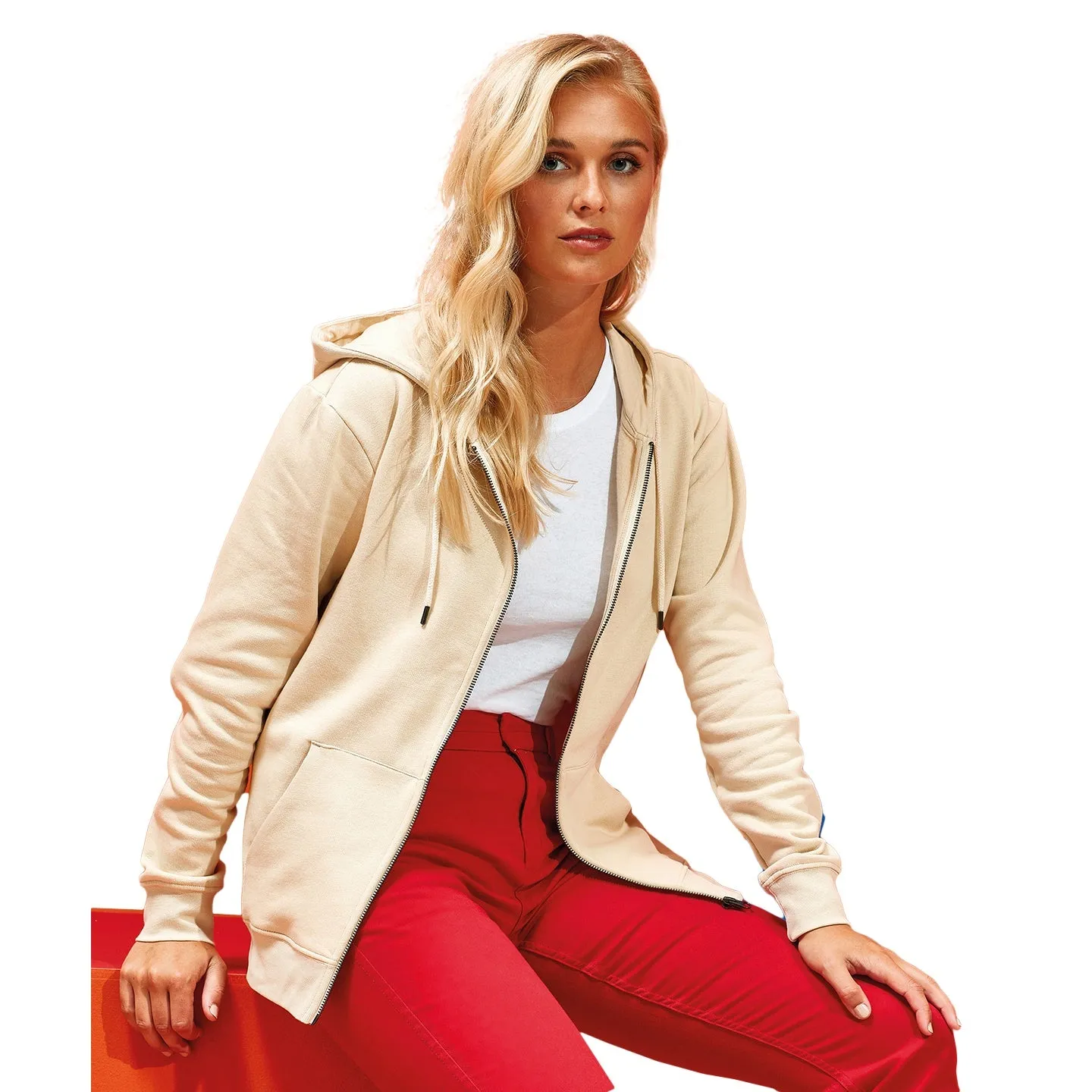 Asquith & Fox Womens/Ladies Zip-Through Organic Hoodie