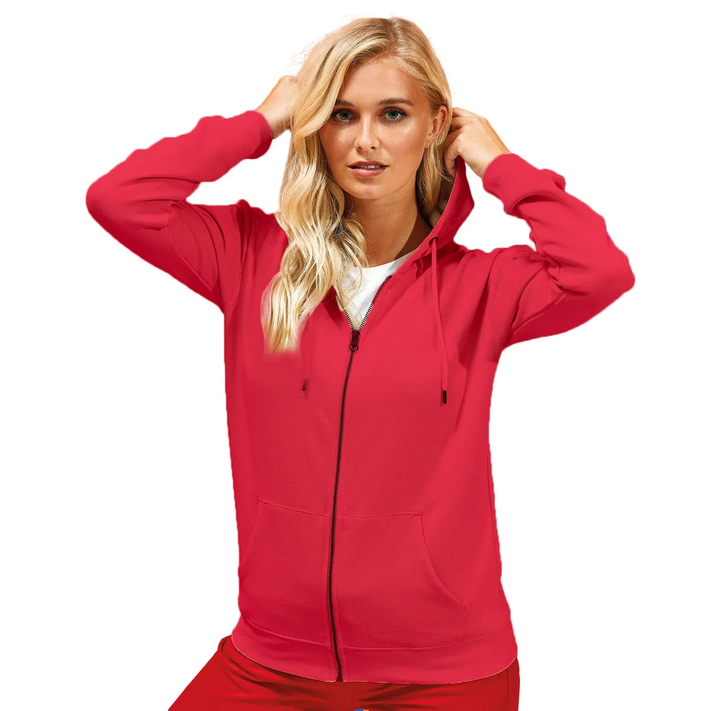 Asquith & Fox Womens/Ladies Zip-Through Organic Hoodie