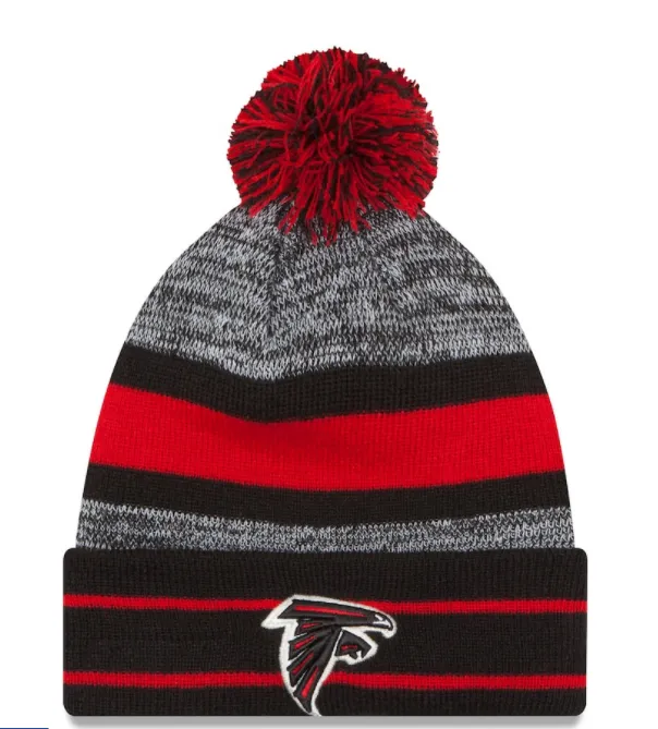 Atlanta Falcons - Cuffed Knit Beanie with Pom, New Era by Southern Sportz Store