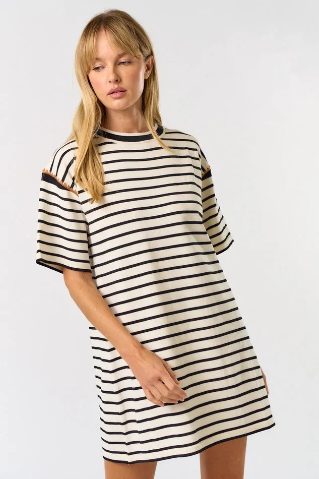 Bailey Striped Short Sleeve Dress