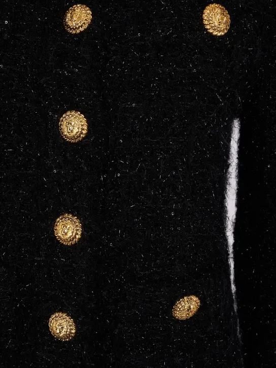 Balmain   Maze viscose blend tweed jacket 