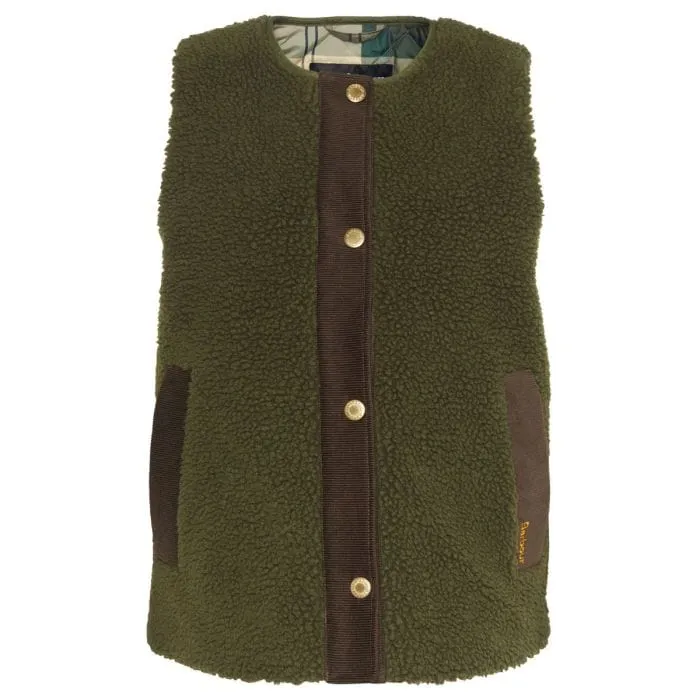 Barbour Dulsie Liner Fleece In Olive/Ancient Tartan