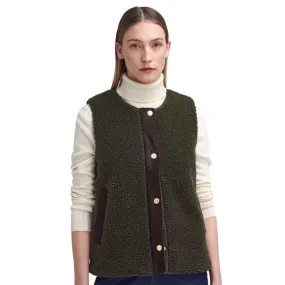 Barbour Dulsie Liner Fleece In Olive/Ancient Tartan