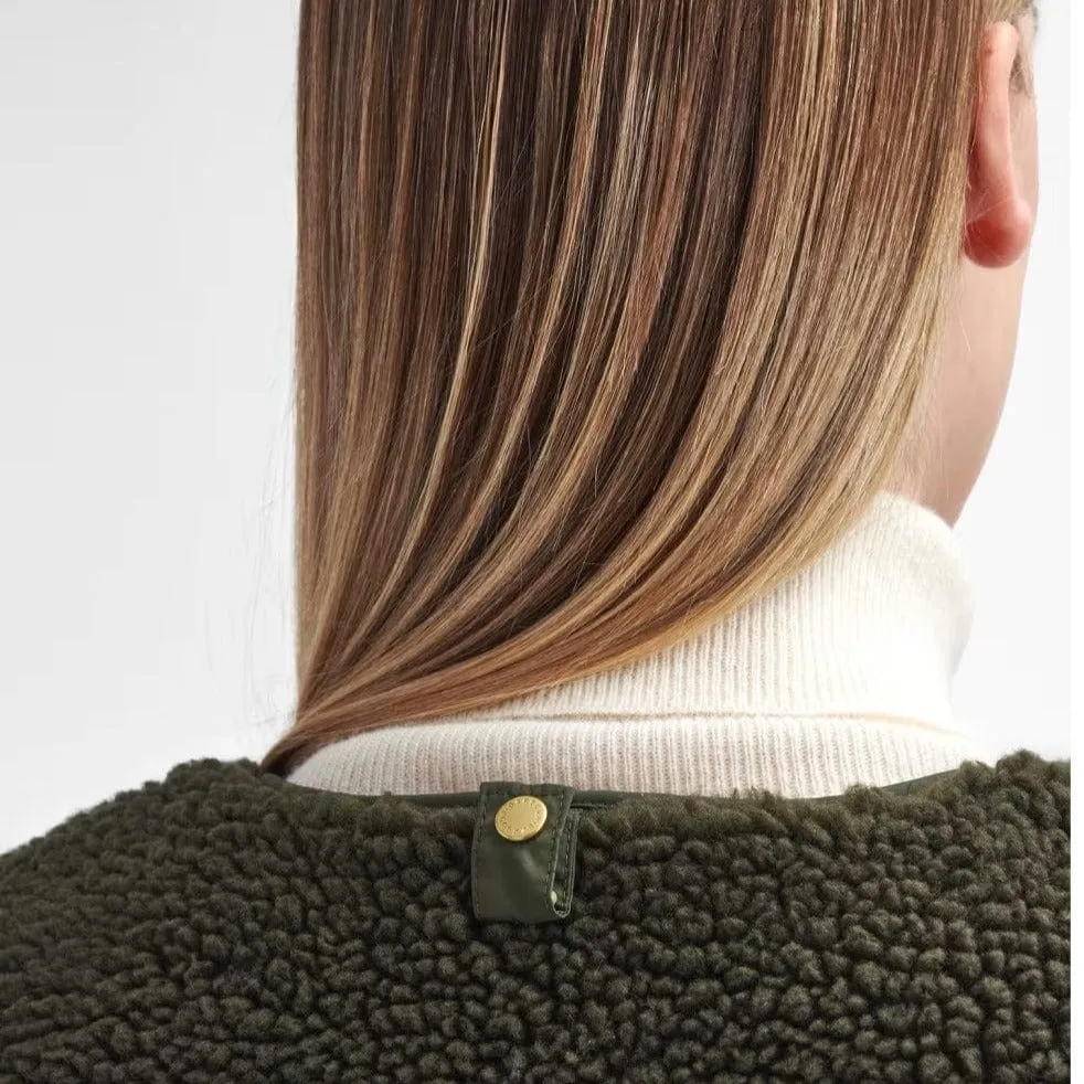 Barbour Dulsie Liner Fleece In Olive/Ancient Tartan