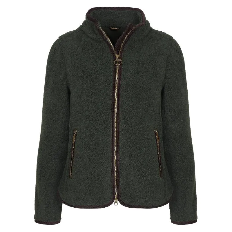 Barbour Laven Ladies Fleece Jacket - Olive/Classic
