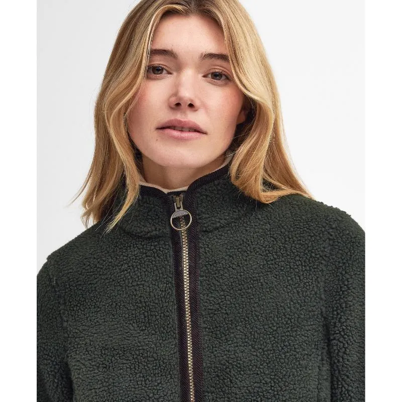 Barbour Laven Ladies Fleece Jacket - Olive/Classic