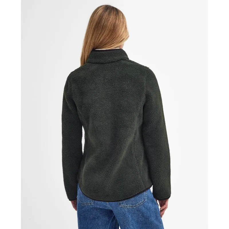 Barbour Laven Ladies Fleece Jacket - Olive/Classic
