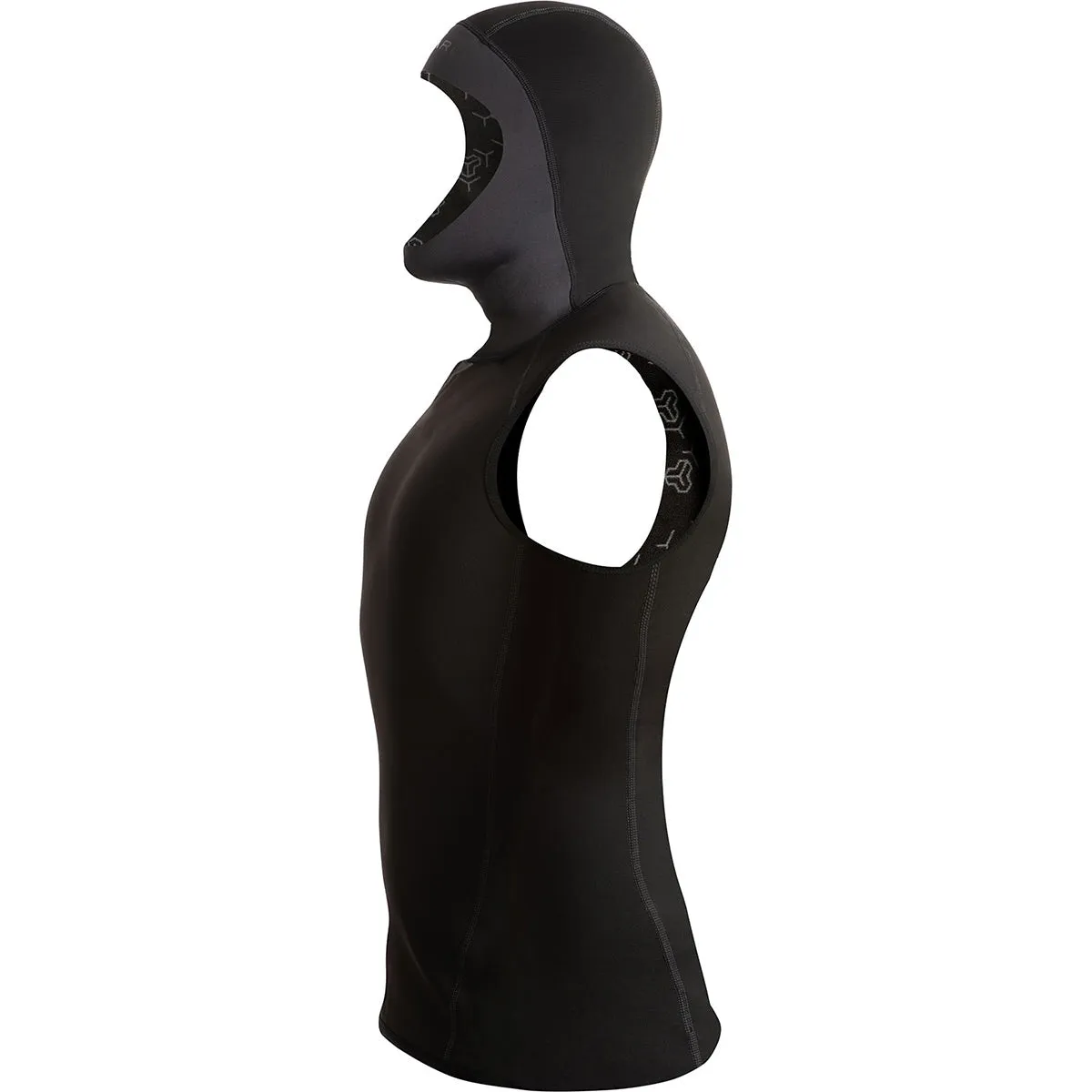 Bare Exowear Hooded Vest Unisex, Black