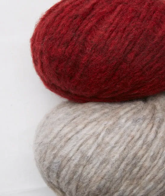 Big Diamond Colorwork Cowl Using Rowan Brushed Fleece