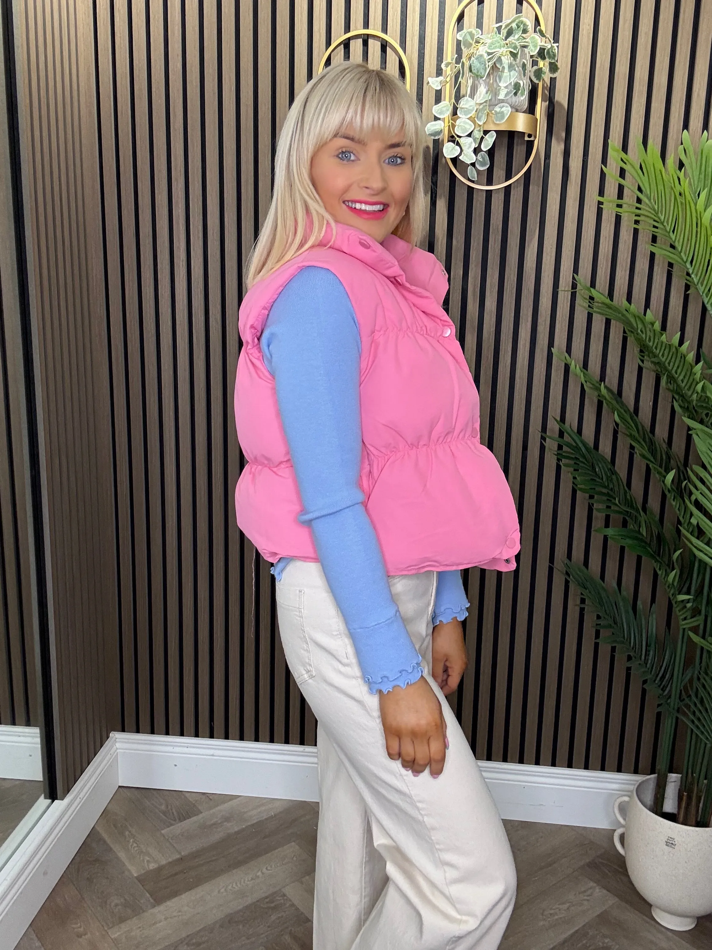 Brianna Gilet Pink