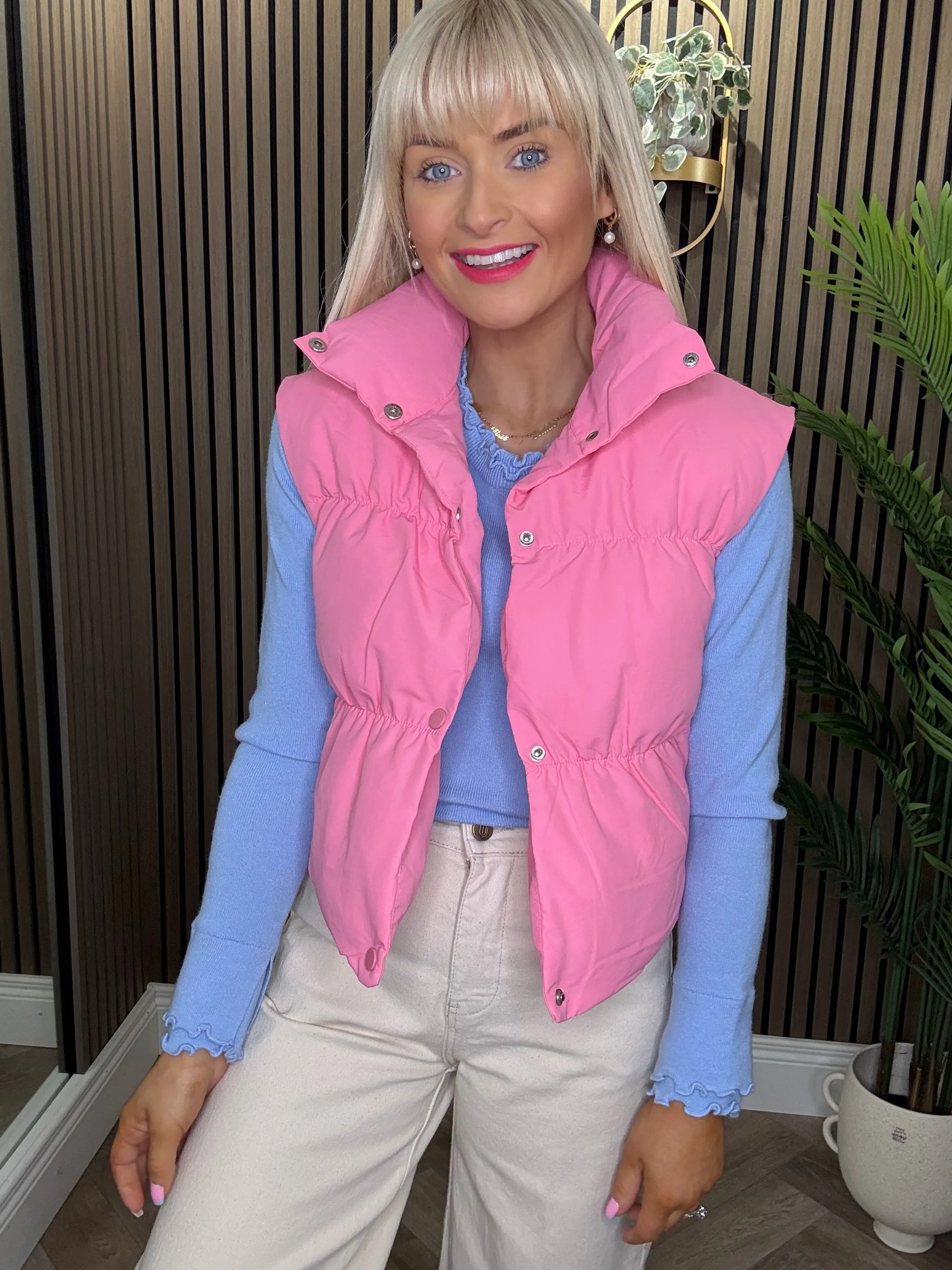 Brianna Gilet Pink