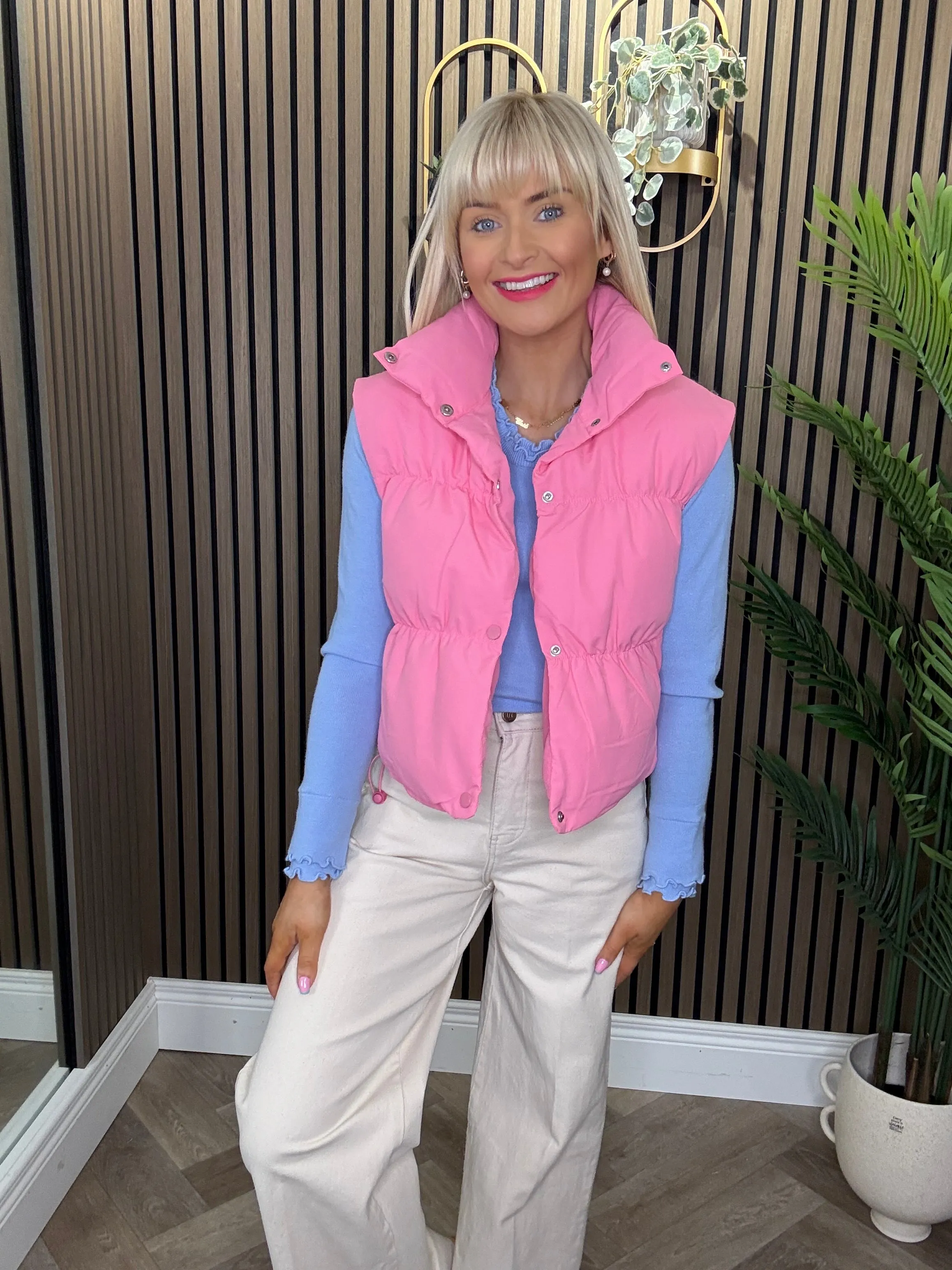 Brianna Gilet Pink