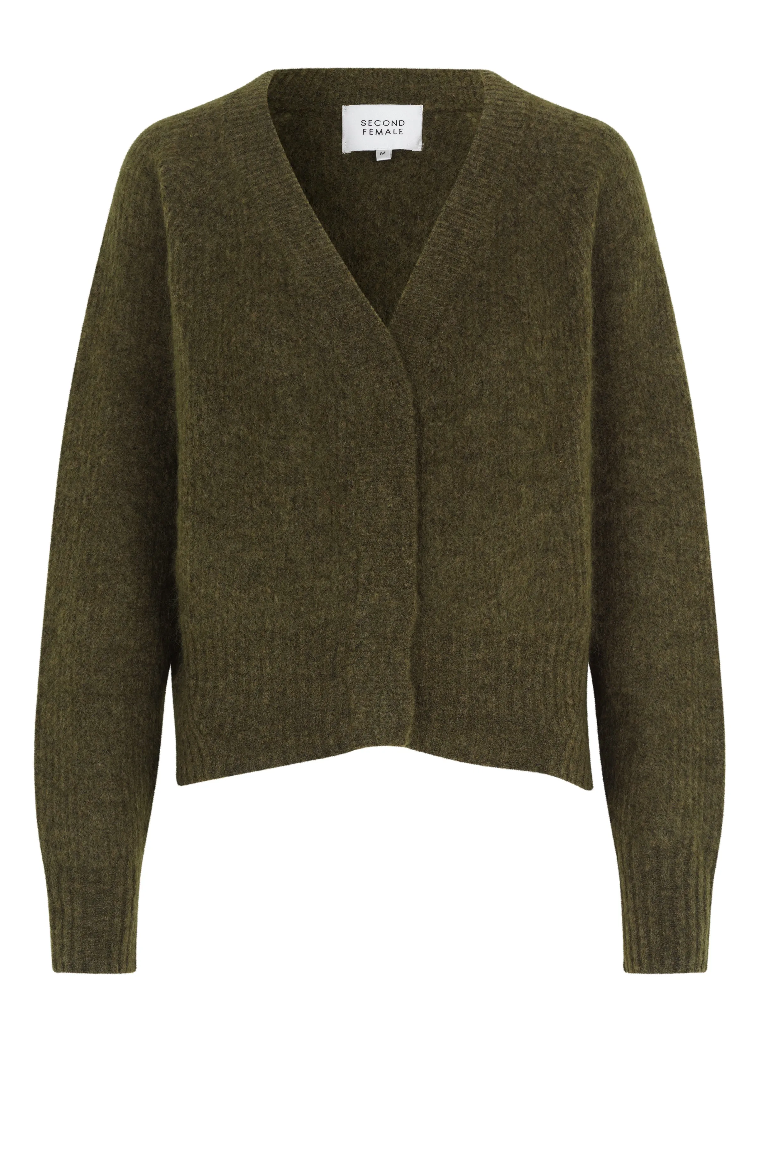 Brooky Knit Boxy Cardigan - Burnt Olive
